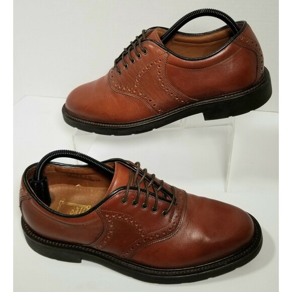 Antica Cuoieria Shoes Mens Size 9D Brown Saddle Lace-Up Oxfords Made in Italy main image 6